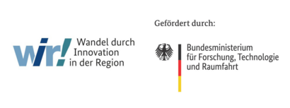 Gefördert durch: wir! – Wandel durch Innovation in der Region und das Bundesministerium für Forschung, Technologie und Raumfahrt